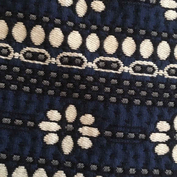 J Crew Blue White Floral Jacquard Mini Skirt 2 - Picture 7 of 8